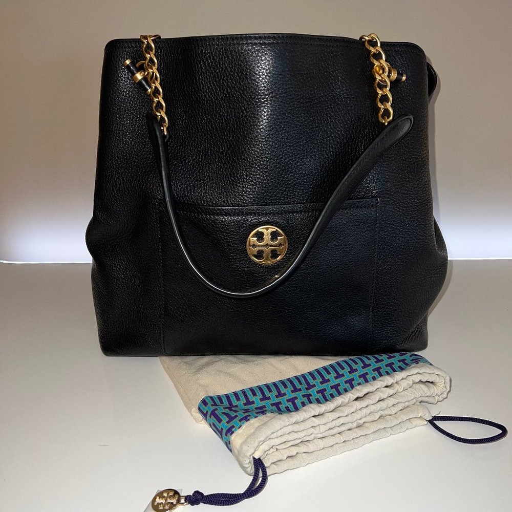 Tory Burch Pebbled Leather Gold Hardware Bag